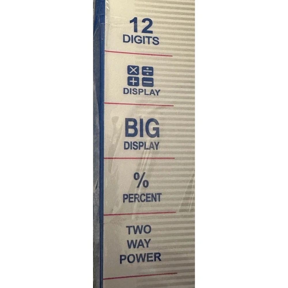 Calculator Standard Function Electronics  KK-837-12S ELECTRONIC 2 way power